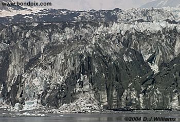 Glacier in Yakutat bay, Alaska