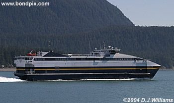 Ferry Fairweather approaching Juneau, Alaska