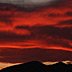 Nature-Red Sunset over the mountains