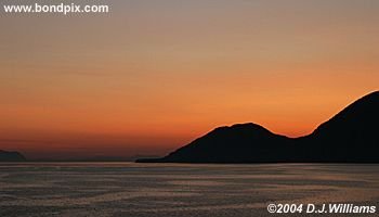 Sunrise over the Inside Passage Alaska