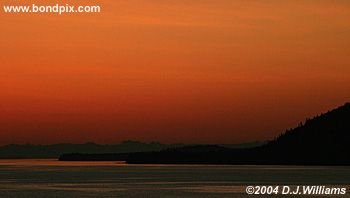 Sunrise over the Inside Passage Alaska