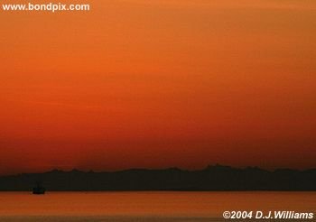Sunrise over the Inside Passage Alaska