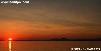 Sunrise over the Inside Passage Alaska