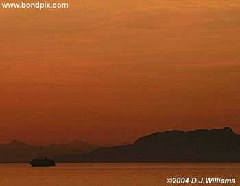 Sunrise over the Inside Passage Alaska