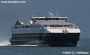 Ferry Fairweather approaching Juneau, Alaska