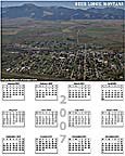 Aerial view of Mount Powell and Deer Lodge calendar for sale
