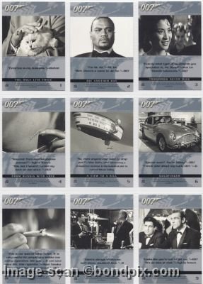 Trading Cards Rittenhouse Quotable James Bond set