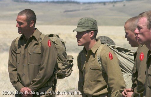 Photoshoot for 'Devils Brigade' at Fort Harrison Helena Montana on 4th May 2006