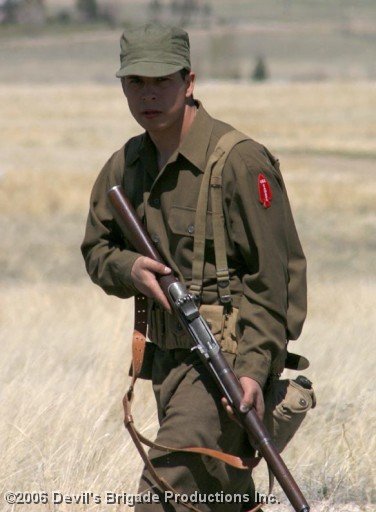 Photoshoot for 'Devils Brigade' at Fort Harrison Helena Montana on 4th May 2006