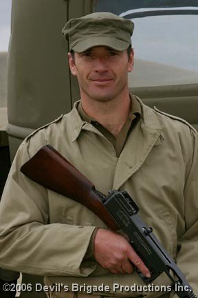 Photoshoot for 'Devils Brigade' at Fort Harrison Helena Montana on 4th May 2006