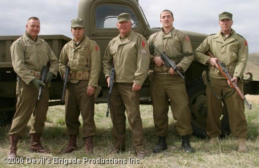 Photoshoot for 'Devils Brigade' at Fort Harrison Helena Montana on 4th May 2006