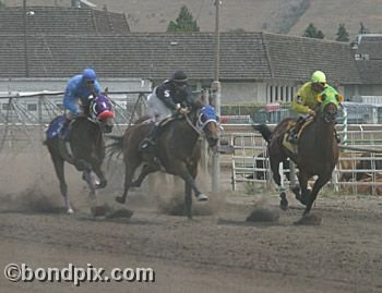 Horse Racing at the Western Montana Fair in Missoula, Montana