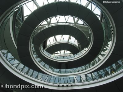 Spiral staircase in Mayors offices in London, England