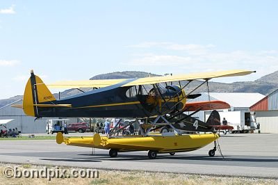 Bushplane at the annual fly in at Pogreba Field, Three Forks, Montana