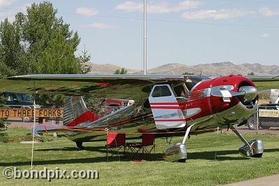 Aircraft at the annual fly in at Pogreba Field, Three Forks, Montana