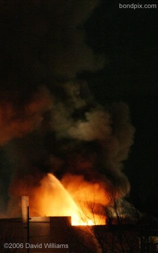 Fire at the historic Rialto Theater in Deer Lodge Montana on November 4th 2006