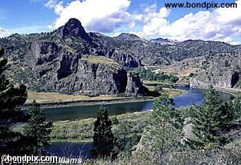 Missouri River canyon in Montana