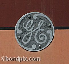 Deer Lodge Museums, Montana, GE sign from Little Joe train engine E70