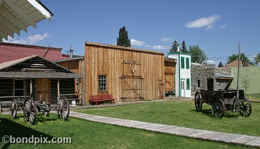 Deer Lodge Museums, Frontier Montana cabins and blacksmith shop