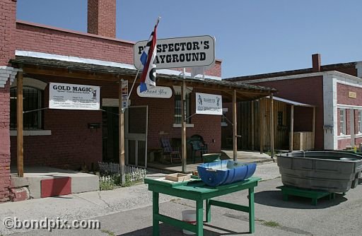 Deer Lodge Museums, Montana, Prospectors Playground, pan for gold