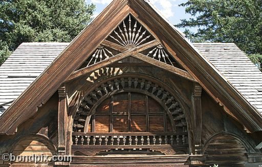 Deer Lodge Museums, Montana, old Carriage House wood cabin