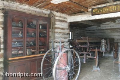 Old Wild West town of Nevada City in Montana