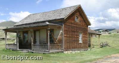 Old Wild West town of Nevada City in Montana
