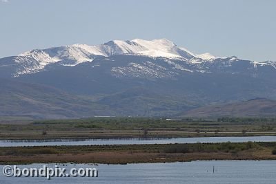 Looking towards Anaconda from Warm Springs Ponds, Montana