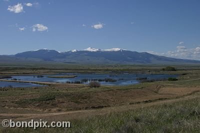 Mount Powell from Warm Springs Ponds, Montana
