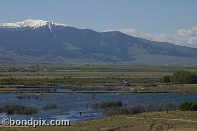 Mount Powell from Warm Springs Ponds, Montana