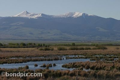 Mount Powell from Warm Springs Ponds, Montana