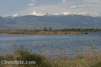 Mount Powell from Warm Springs Ponds, Montana