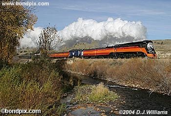 Steam Railroad Engine 4449 in Montana