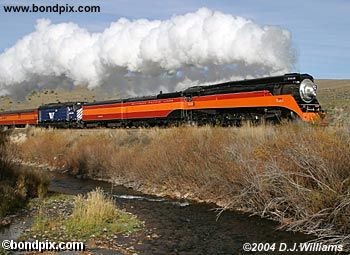 Steam Railroad Engine 4449 in Montana