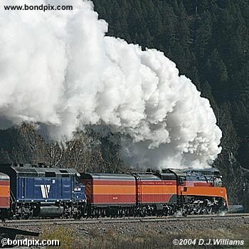 Steam Railroad Engine 4449 in Montana