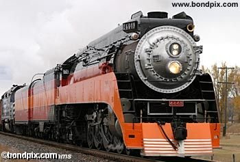 Steam Railroad Engine 4449 in Montana