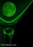 Green glass and Moon image to buy