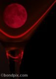 Red moon in glass print for sale