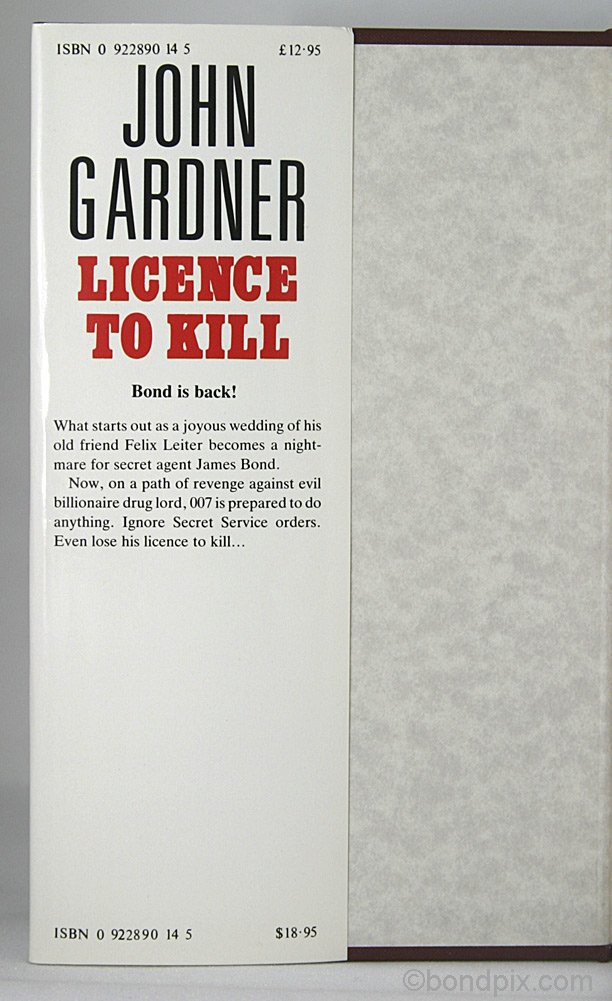 Licence To Kill by John Gardner limited numbered and signed edition  38/100