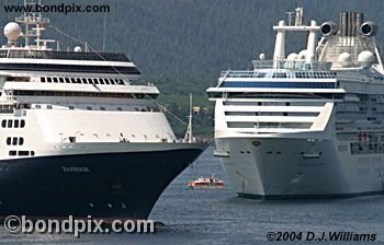 Cruise ship in Alaska