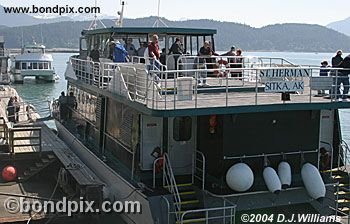 A passenger trip boat near Juneau Alaska