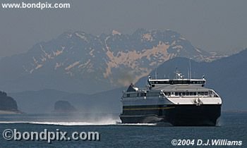 Ferry Fairweather approaching Juneau, Alaska