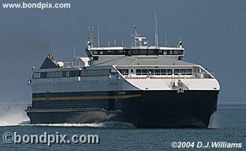 Ferry Fairweather approaching Juneau, Alaska