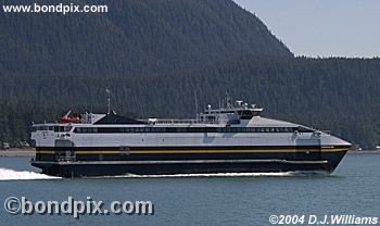 Ferry Fairweather approaching Juneau, Alaska